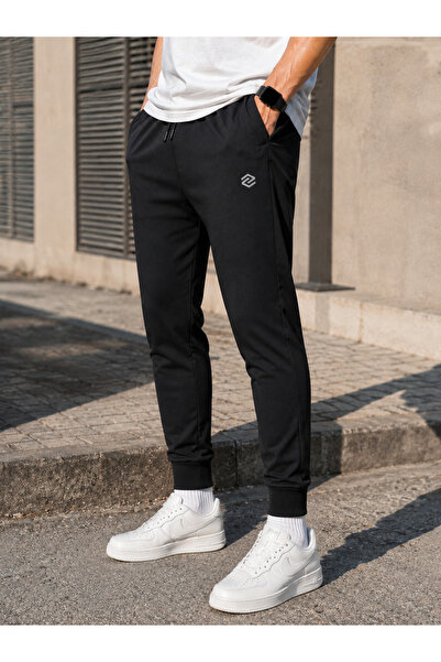NEED LİFE Erkek İnce Yumuşak Dalgıç Kumaş Slim Fit Paça Lastikli Cep Fermuarl...