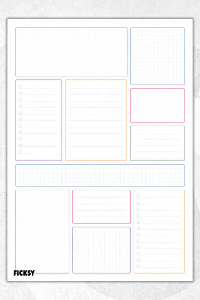 Ficksy Timeless Multi-Purpose Daily Weekly Monthly Planner - A4 Size To Do - ...