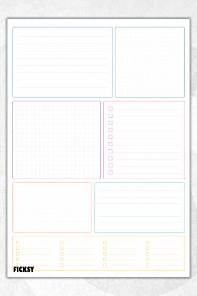 Ficksy Timeless Multi-Purpose Daily Weekly Monthly Planner - A4 Size To Do - ...