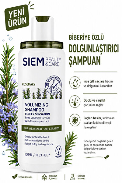 siem pro expert SIEM Biberiye Özlü Güçlendirici Şampuan 350 ml Dökülme Karşıt...