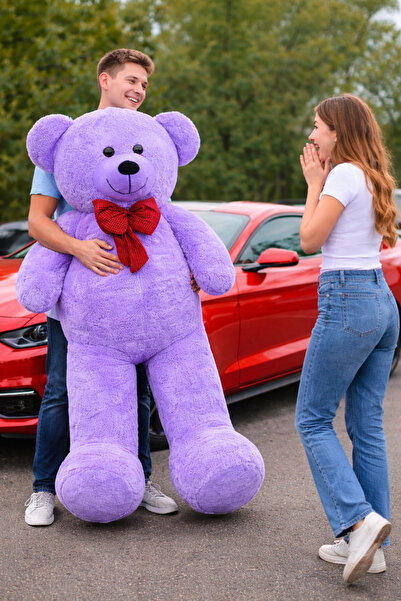 Pandamkee Big Teddy Bear with Bow Tie 140 cm - a Giant Gift That Will Never B...