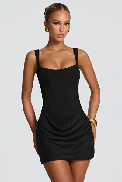 SEVENLINE Rochie mini de ocazie pentru femei, cu corset, detaliu la spate cu ...