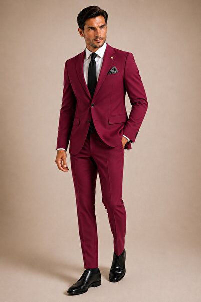 The Tailor Classics Men's Classic Suit - Men's Pants Jacket - Double Slit Sui...