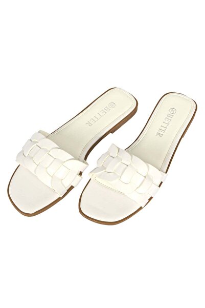 Better Deal Ladies Flat Sandal White