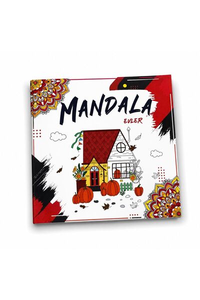 dokuzyayinlari Mandala Boyama Kitabı Evler 24 sayfa Boyut 20x20