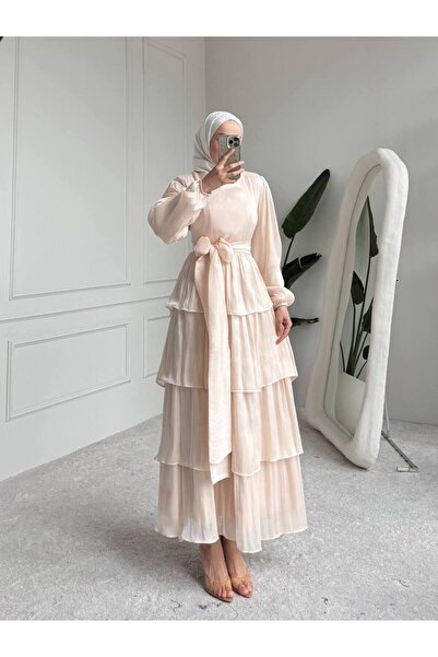 Gülsoy YENİ SEZON KAT KAT ELBİSE JAN JAN ŞİFON ASTARLI
