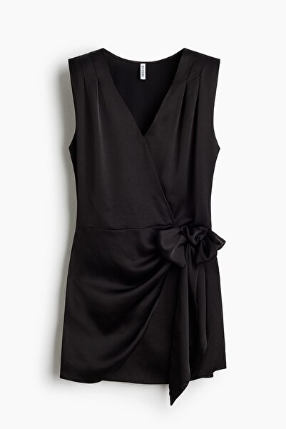 H&M Saten Anvelop Elbise
