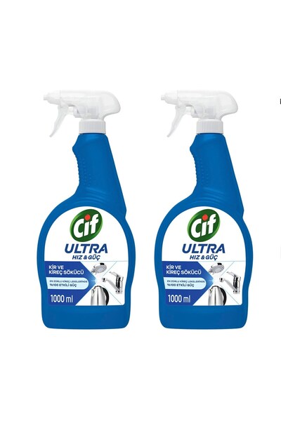 Cif Ultra Hız & Güç Kir ve Kireç Sökücü 1000 ml x 2 Adet