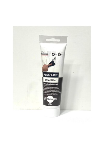 Beissier Chit pentru lemn cu fibră de sticlă, alb neutru, tub, Aguaplast 125ml