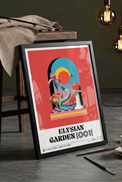 Buka Shops Abstract Surreal Garden Flower Painting – Aesthetic Y2K Art Poster...