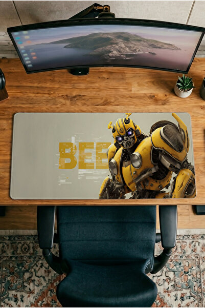 Halura لوحة ماوس للألعاب مطبوعة رقميًا بنمط BumbleBee Transformers مقاس 30x70...