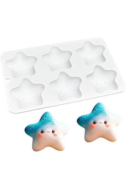 The Bros Cute Star Cartoon 3D Silicone Dessert Mousse Mold, Cake Mold, Muffin...