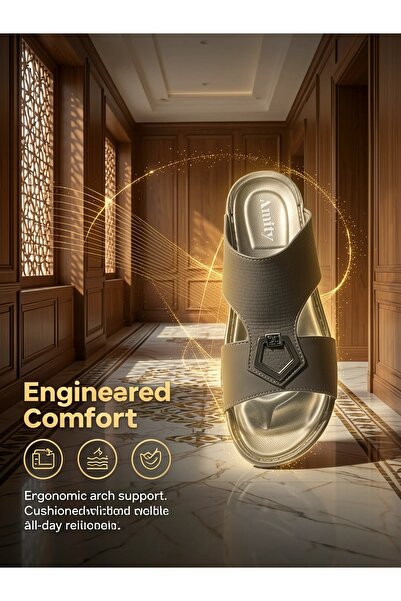 Khayrat Slipper Exclusive Italian Designer Sharqi Sandals - Built with ergono...