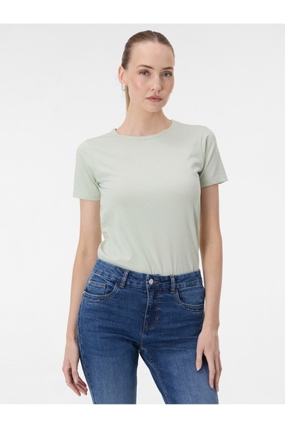 ORSAY Tricou de damă verde deschis cu mânecă scurtă