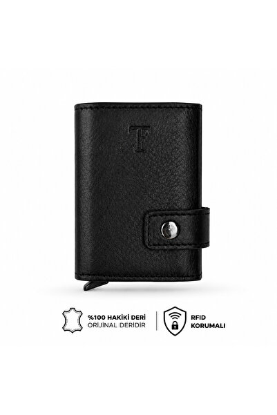 FT HAKİKİ DERİ Mekanizmalı Erkek Cüzdanı RFID KORUMALI | ÇıtÇıtlı Kapak Tasar...