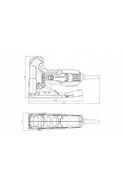 Metabo Fierăstrău pendular electric + cutie 710W STE 100 QUICK 601100500