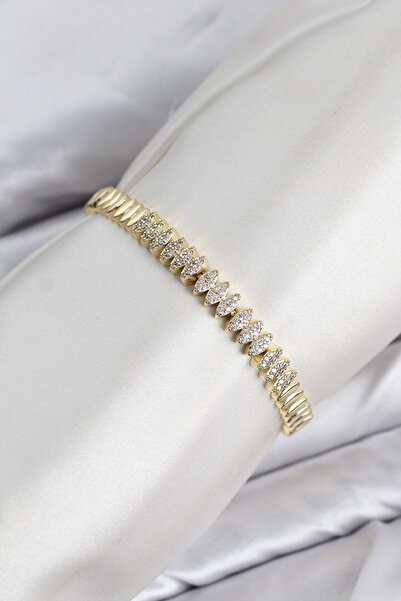 Clariss Cm Arpa Model Zircon Stone Vip Series Gold Color Brass Women's Bracelet