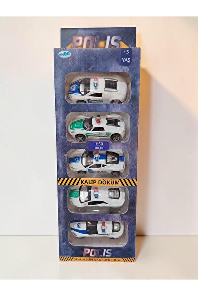 MEGA Die-Cast Metal Pull-Back Super Protectors of the City Police Vehicles Se...