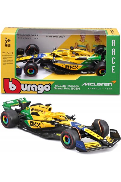 Bburago Junior BOLID F1 McLaren MCL38 Piastri Monaco GP 2024 Senna 1:43 BBURA...