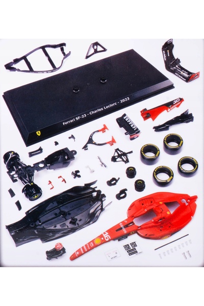 Bburago Junior BOLID F1 Ferrari SF-23 Charles Leclerc 1:24 BBURAGO de asambla...