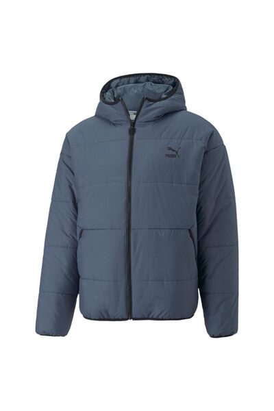 Puma Geacă matlasată clasică pentru bărbați cu glugă, mărimea S
