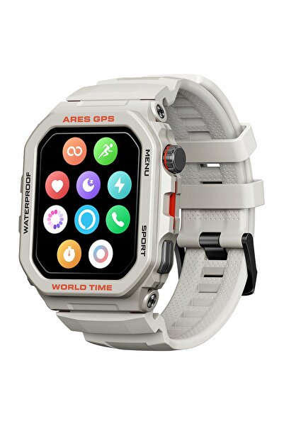 Zeblaze Smartwatch Ares GPS Alb AMOLED Alexa 3ATM Baterie 14 zile