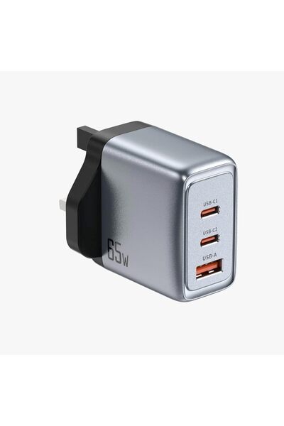 Green Lion GaN Premium 65W PD Wall Charger, Dual USB-C & USB-A, QC3.0, PPS 49...