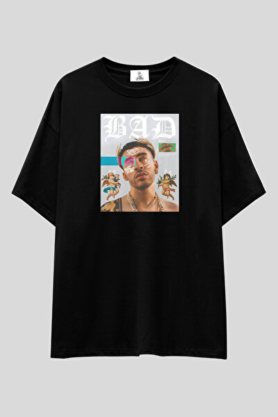 UmbraWear Bad Bunny Printed T-Shirt |   Unisex 100% Cotton White Latin Pop Re...