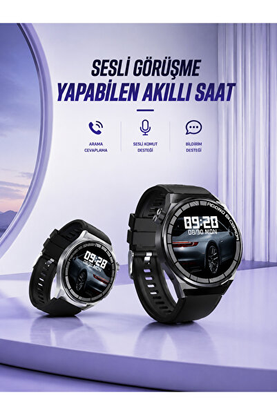 Lisinya GT8 AKILLI SESLİ GÖRÜŞME YAPABİLEN SAAT -