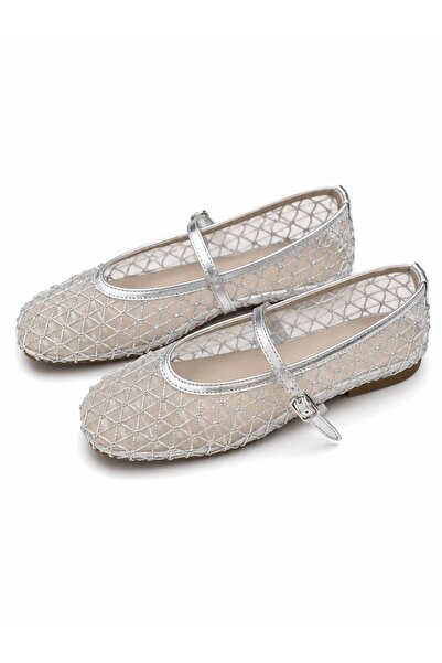 Elimery Shoes Vera File Detaylı Mary Jane Babet