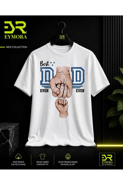 EYMORA TRICOU CU GULER ROTUND CU FIGURĂ PAPĂ-FIU ȘI INScripția „CEL MAI BUN T...