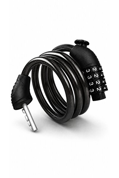 Camel Anti-Cut Weatherproof 4 Digit Resettable Combination Steel Cable Lock, ...