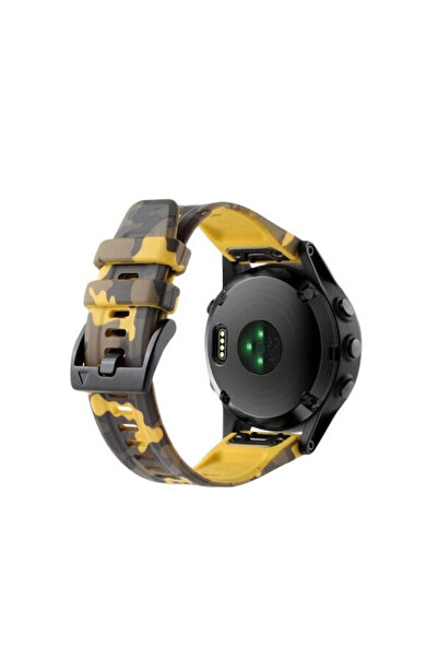 OEM Λουράκι Σιλικόνης Fenix Κίτρινο (Garmin Fenix 7, Approach S60, Quatix 5, ...