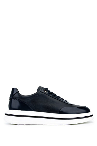 Tamer Tanca Erkek Hakiki Deri Lacivert Sneakers & Spor Ayakkabı