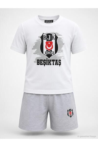 Civil Boys Beşiktaş BJK Crested tim za uzrast 3-13 godina - bela