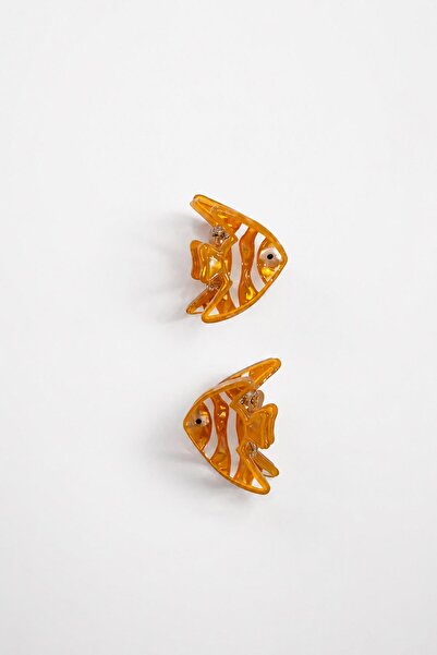 New Obsessions 2 Adet 2 cm Mini Deniz Canlıları Asetat Çocuk Tokası