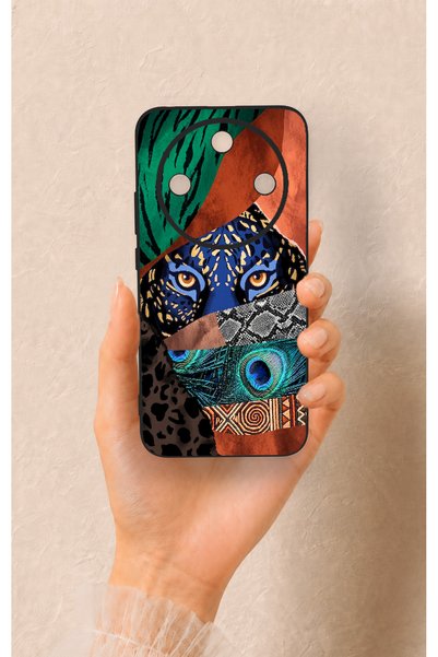 Vip Case حافظة سيليكون متوافقة مع هاتف Honor Magic 8 Lite بنمط نمر أمازون