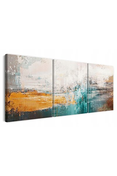 Naklejkomania Picturi moderne pe panza triptic pentru perete in living, abstr...