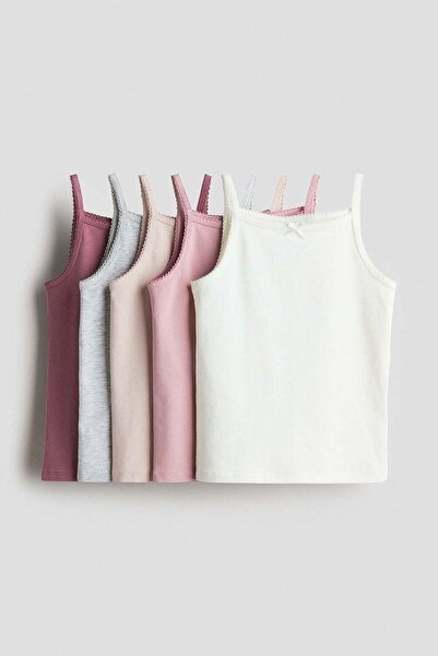 H&M 5-pack jersey vest tops
