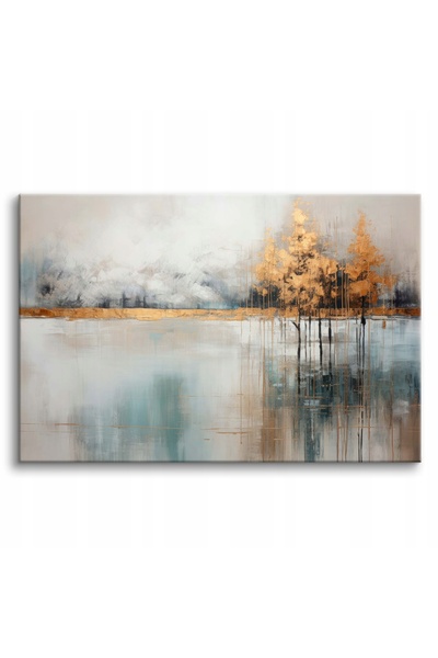 DecoWalls Tablou Copaci De Lac, Deco Walls, Digital Print, Pentru Camera De Z...