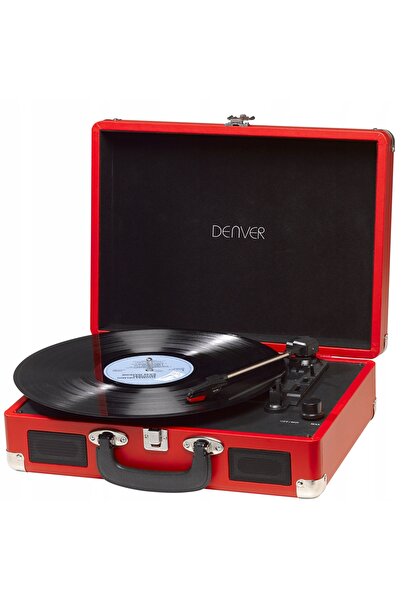Denver Gramofon VPL-120 Înregistrare pe PC Valiză USB Roșu