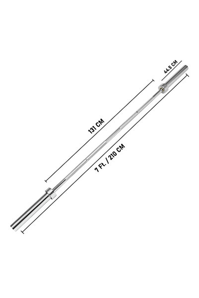 miracle fitness 7 Ft Olympic Bar with Tri Grip Black Olympic Plates Set | 80 Kg