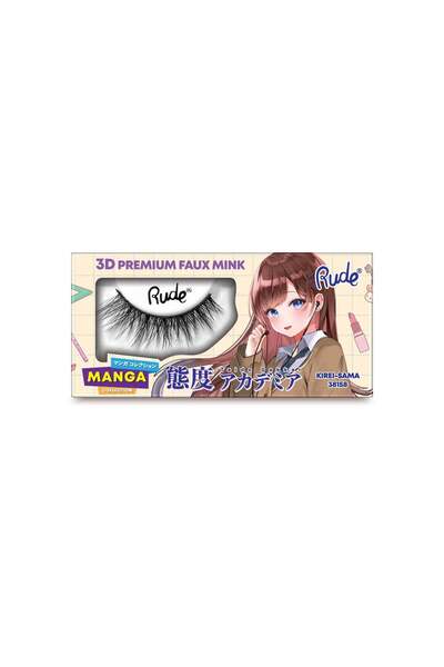 RUDE cosmetics Премиум изкуствени мигли, 3D ефект, модел Кирей-Сама, Чиби Ман...