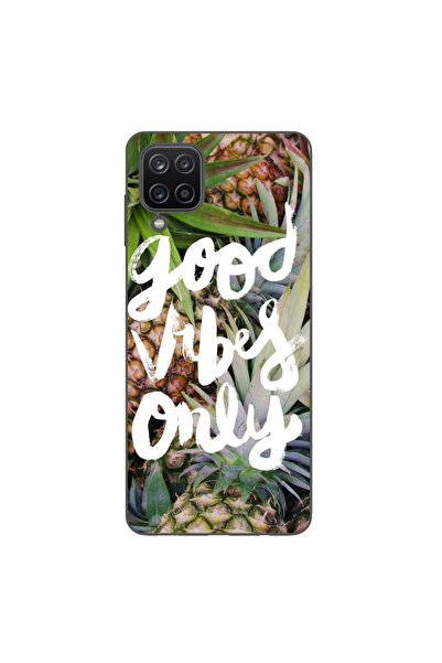 OEM Husa compatibila cu Samsung Galaxy A12 Silicon Gel Tpu Model Good Vibes Only