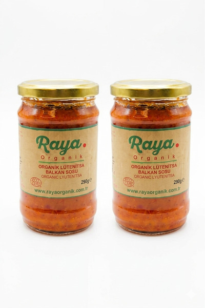 Raya Organik Organik Lütenitsa Sosu 290 gr x 2 – Balkan Usulü Sebze Ezmesi