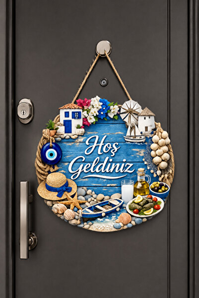 Lucena Ornament tematic pentru ușă de bun venit, cu tematică Bodrum, ornament...