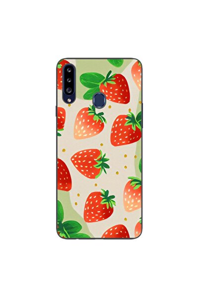 OEM Husa compatibila cu Samsung Galaxy A20S Silicon Gel Tpu Model Capsuni Pat...