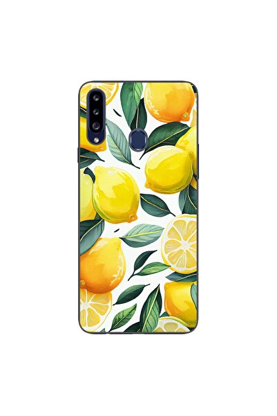 OEM Калъф, съвместим със Samsung Galaxy A20S, силиконов гел TPU модел с десен...