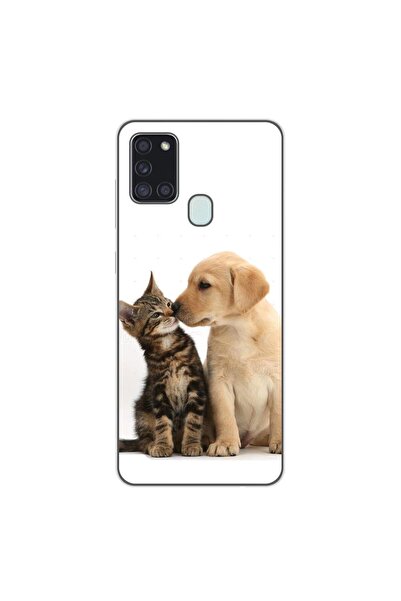 OEM Husa compatibila cu Samsung Galaxy A21s Silicon Gel Tpu Model Pisicuta Ca...