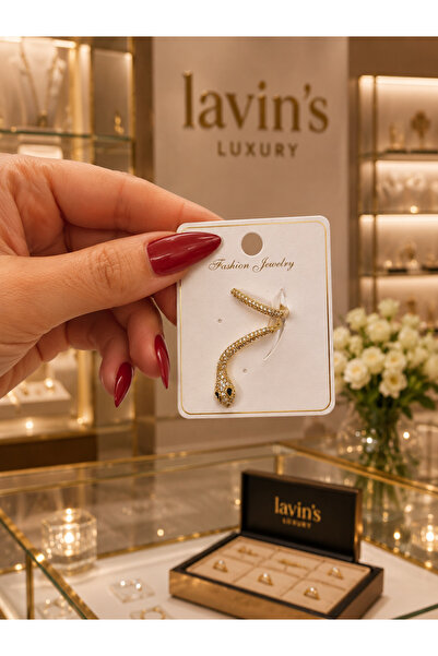 Lavin's 💫Yılan Işıltısı kıkırdak küpe